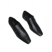 Sapato Social Masculino Couro Ferracini Bico Quadrado Masculino 4076281 - Preto