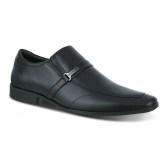 Sapato Social Masculino Couro Ferracini Bico Quadrado Masculino 4076281 - Preto
